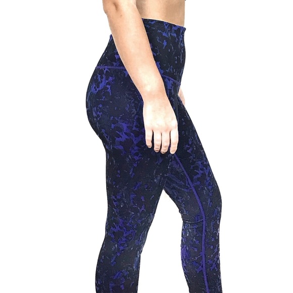 lululemon athletica Pants - Lululemon Wunder Under Iris Floral Leggings EUC